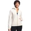 imageTHE GYM PEOPLE Womens Zip Up Hoodies Fleece Workout Jackets Sweatshirts with Pockets Thumb HoleHeather White