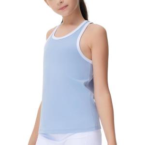 imageTHE GYM PEOPLE Girls Athletic Tank Tops Racerback Sleeveless Running Yoga Workout ShirtsSky Blue