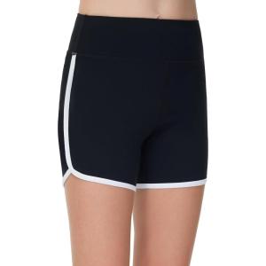 imageTHE GYM PEOPLE Girls High Waisted Workout Shorts Lightweight Athletic Dolphin Lounge Yoga ShortsBlack