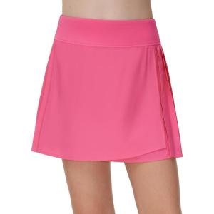 imageTHE GYM PEOPLE Girls Pleated Tennis Skirts 2 in 1 Kids Athletic Running Golf Skorts with Shorts PocketsBright Pink