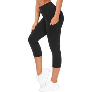 imageTHE GYM PEOPLE Womens Yoga Pants High Waist with Pocket Tummy ControlBlack