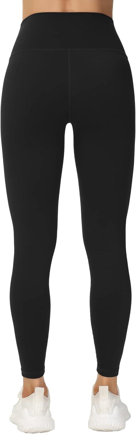 imageTHE GYM PEOPLE Womens V Cross Waist Yoga Leggings with High Waisted Tummy ControlBlack