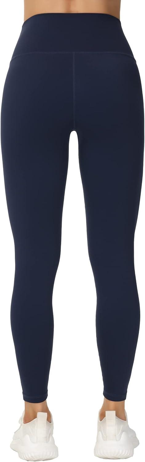 imageTHE GYM PEOPLE Womens V Cross Waist Yoga Leggings with High Waisted Tummy ControlBlue