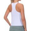 imageTHE GYM PEOPLE Racerback Workout Tank Tops for Women Slim Fit Sleeveless Basic Athletic Running Yoga ShirtsWhite