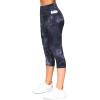 imageTHE GYM PEOPLE Tummy Control Workout Capris Leggings with Pockets High Waist Athletic Yoga Pants for Women Running HikingBlackDark GreyWhite