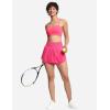 imageTHE GYM PEOPLE Womens Adjustable Spaghetti Strap Sports Bras Wirefree Workout Tops with Removable PaddedBright Pink