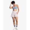 imageTHE GYM PEOPLE Womens Adjustable Spaghetti Strap Sports Bras Wirefree Workout Tops with Removable PaddedDenim Blue