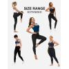 imageTHE GYM PEOPLE Womens High Waist Workout Legging Soft Tummy Control Squat Proof Yoga Running PantsBlack