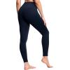 imageTHE GYM PEOPLE Womens High Waist Workout Legging Soft Tummy Control Squat Proof Yoga Running PantsNavy Blue