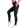imageTHE GYM PEOPLE Womens High Waist Yoga Pants Soft Tummy Control Athletic Workout Leggings with Deep PocketsBlack