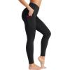 imageTHE GYM PEOPLE Womens High Waist Yoga Pants Soft Tummy Control Athletic Workout Leggings with Deep PocketsBlack