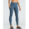 imageTHE GYM PEOPLE Womens High Waist Yoga Pants Soft Tummy Control Athletic Workout Leggings with Deep PocketsGrey Blue