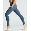 imageTHE GYM PEOPLE Womens High Waist Yoga Pants Soft Tummy Control Athletic Workout Leggings with Deep PocketsGrey Blue