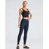 imageTHE GYM PEOPLE Womens High Waist Yoga Pants Soft Tummy Control Athletic Workout Leggings with Deep PocketsNavy Blue
