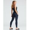 imageTHE GYM PEOPLE Womens High Waist Yoga Pants Soft Tummy Control Athletic Workout Leggings with Deep PocketsNavy Blue