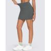 imageTHE GYM PEOPLE Womens High Waisted Golf Skorts Tennis Mini Athletic Active Skirts Builtin Shorts with 3 PocketsDark Grey
