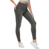 imageTHE GYM PEOPLE Womens High Waisted Jeggings Pants Stretchy Tummy Control Skinny Jean Leggings with PocketsBlack Grey