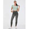 imageTHE GYM PEOPLE Womens High Waisted Jeggings Pants Stretchy Tummy Control Skinny Jean Leggings with PocketsBlack Grey
