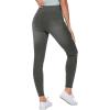 imageTHE GYM PEOPLE Womens High Waisted Jeggings Pants Stretchy Tummy Control Skinny Jean Leggings with PocketsBlack Grey