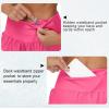 imageTHE GYM PEOPLE Womens High Waisted Running Shorts Quick Dry Athletic Workout Shorts with Mesh Liner Zipper PocketsBright Pink