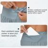 imageTHE GYM PEOPLE Womens High Waisted Running Shorts Quick Dry Athletic Workout Shorts with Mesh Liner Zipper PocketsDenim Blue