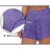 imageTHE GYM PEOPLE Womens High Waisted Running Shorts Quick Dry Athletic Workout Shorts with Mesh Liner Zipper PocketsLight Purple