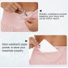 imageTHE GYM PEOPLE Womens High Waisted Running Shorts Quick Dry Athletic Workout Shorts with Mesh Liner Zipper PocketsPink