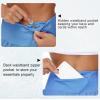 imageTHE GYM PEOPLE Womens High Waisted Running Shorts Quick Dry Athletic Workout Shorts with Mesh Liner Zipper PocketsSea Blue