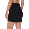 imageTHE GYM PEOPLE Womens High Waisted Sweat Skirts Lounge Workout Mini Pencil Short SkirtBlack