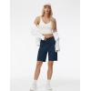 imageTHE GYM PEOPLE Womens Lightweight Quick Dry Golf Hiking Cargo Shorts with Zipper PocketsBlue