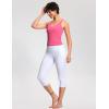 imageTHE GYM PEOPLE Womens Longline Sports Bra Wirefree Padded Workout Yoga Tank TopBright Pink