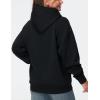 imageTHE GYM PEOPLE Womens Oversized Hoodie Lightweight Soft Drawstring Pullover Sweatshirt with PocketsBlack