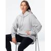 imageTHE GYM PEOPLE Womens Oversized Hoodie Lightweight Soft Drawstring Pullover Sweatshirt with PocketsLight Grey