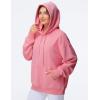 imageTHE GYM PEOPLE Womens Oversized Hoodie Lightweight Soft Drawstring Pullover Sweatshirt with PocketsWatermelon Pink