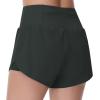 imageTHE GYM PEOPLE Womens Quick Dry Running Shorts Mesh Liner High Waisted Tennis Workout Shorts Zipper PocketsDark Grey