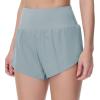 imageTHE GYM PEOPLE Womens Quick Dry Running Shorts Mesh Liner High Waisted Tennis Workout Shorts Zipper PocketsDenim Blue