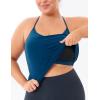 imageTHE GYM PEOPLE Womens Racerback Workout Tank Tops Sleeveless Yoga Athletic Shirts with Built in BraDark Blue Green