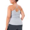 imageTHE GYM PEOPLE Womens Racerback Workout Tank Tops Sleeveless Yoga Athletic Shirts with Built in BraLight Grey Heather