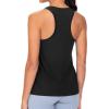imageTHE GYM PEOPLE Womens Racerback Workout Tanks Tops Sleeveless Running Athletic Yoga ShirtsBlack