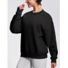 imageTHE GYM PEOPLE Womens Soft Oversized Sweatshirt Crewneck Loose fit Lightweight Pullover TopsBlack