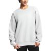 imageTHE GYM PEOPLE Womens Soft Oversized Sweatshirt Crewneck Loose fit Lightweight Pullover TopsLight Grey