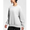 imageTHE GYM PEOPLE Womens Soft Oversized Sweatshirt Crewneck Loose fit Lightweight Pullover TopsLight Grey