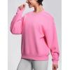 imageTHE GYM PEOPLE Womens Soft Oversized Sweatshirt Crewneck Loose fit Lightweight Pullover TopsWatermelon Pink