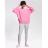 imageTHE GYM PEOPLE Womens Soft Oversized Sweatshirt Crewneck Loose fit Lightweight Pullover TopsWatermelon Pink