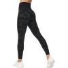 imageTHE GYM PEOPLE Womens V Cross Waist Yoga Leggings with High Waisted Tummy ControlBlack Camo