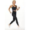 imageTHE GYM PEOPLE Womens V Cross Waist Yoga Leggings with High Waisted Tummy ControlBlack Camo