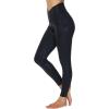imageTHE GYM PEOPLE Womens V Cross Waist Yoga Leggings with High Waisted Tummy ControlBlack Leopard