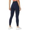imageTHE GYM PEOPLE Womens V Cross Waist Yoga Leggings with High Waisted Tummy ControlBlue