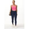 imageTHE GYM PEOPLE Womens V Cross Waist Yoga Leggings with High Waisted Tummy ControlBlue