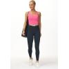 imageTHE GYM PEOPLE Womens V Cross Waist Yoga Leggings with High Waisted Tummy ControlCharcoal Grey